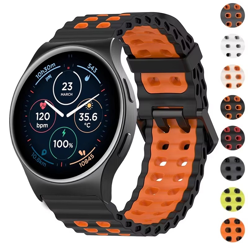 Motorola Smartwatch Accessories - Tali Olahraga Silikon Dua Warna 22Mm