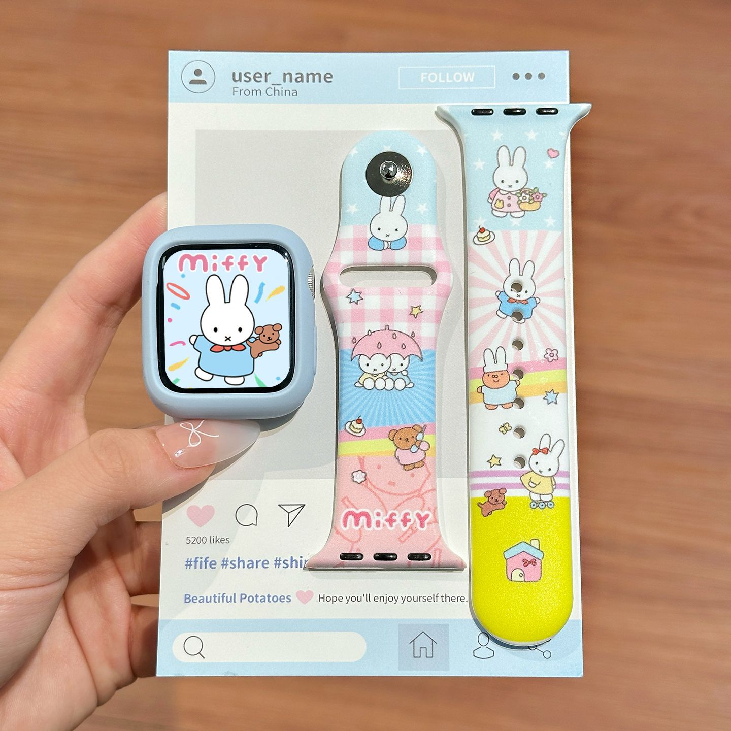 Silicone Band Replacement - Tali Jam Tangan Silikon Miffy Warna