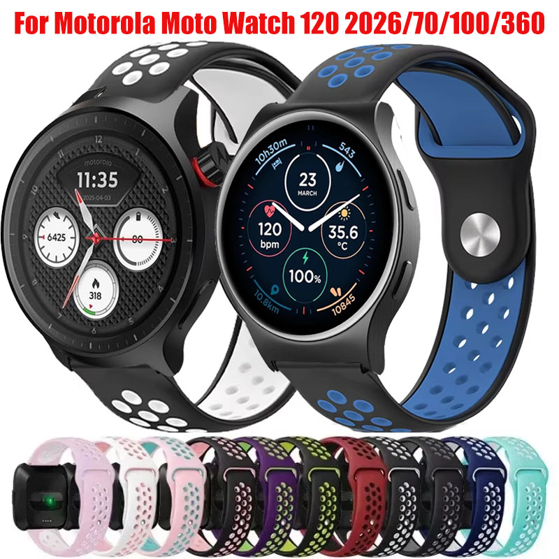 Motorola Smartwatch Accessories - Tali Pengganti Bersirkulasi Udara 20Mm 22Mm