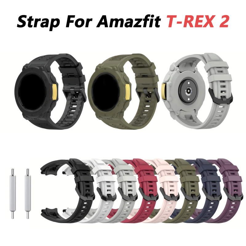 Tali untuk AMAZFIT T-Rex 2 Pen - Silicone Band Replacement ulasan dan harga