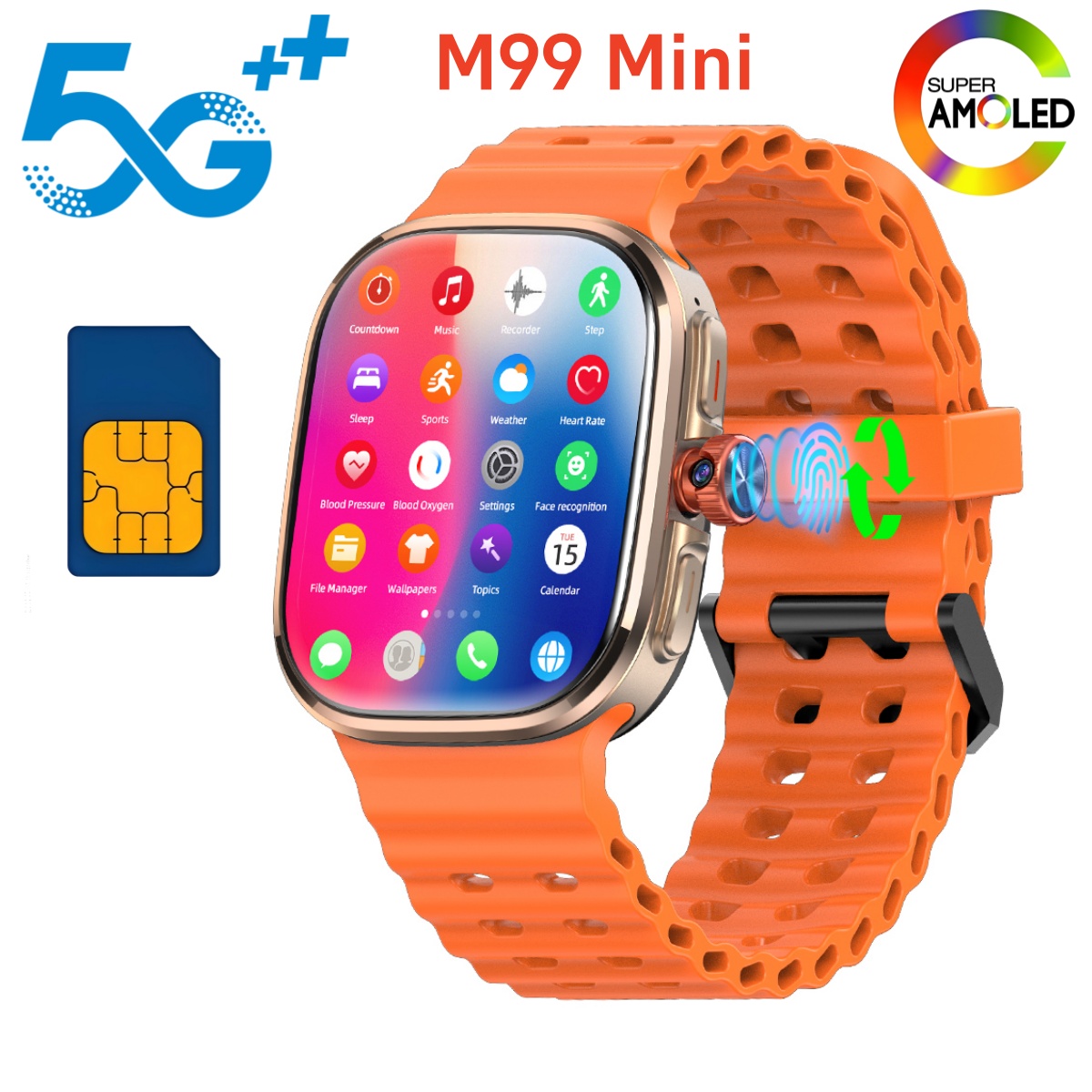 Jam Tangan Pintar M99 Mini 5G  - Smartwatch Face ulasan dan harga