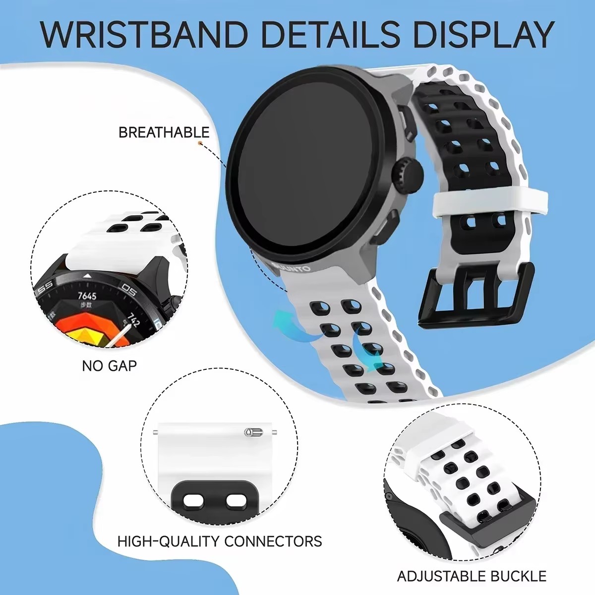 Tali Olahraga Silikon Dua Warn - Motorola Smartwatch Accessories ulasan dan harga