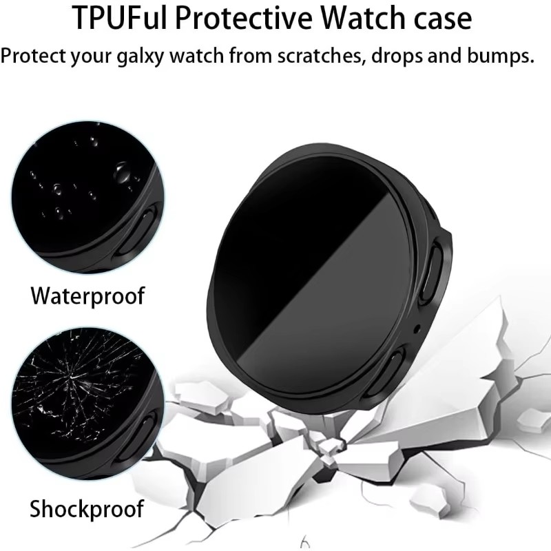 Kaca Privasi + Casing untuk Ja - Samsung Smartwatch Ultra Accessories ulasan dan harga