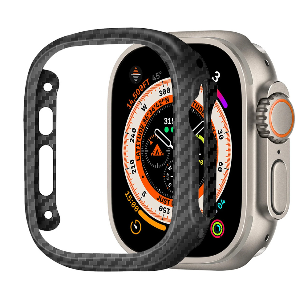Casing Tipis Serat Karbon Kevl - Smartwatch Case ulasan dan harga
